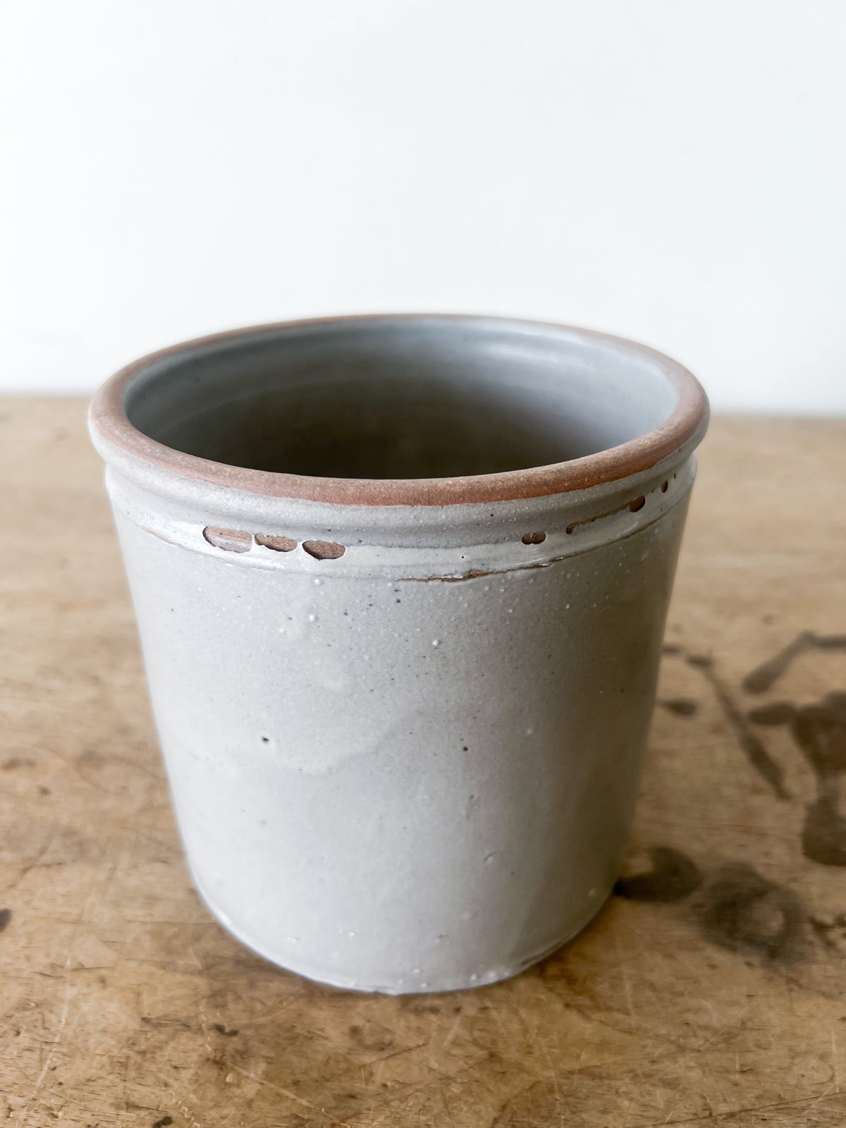 White Small Utensil Crock