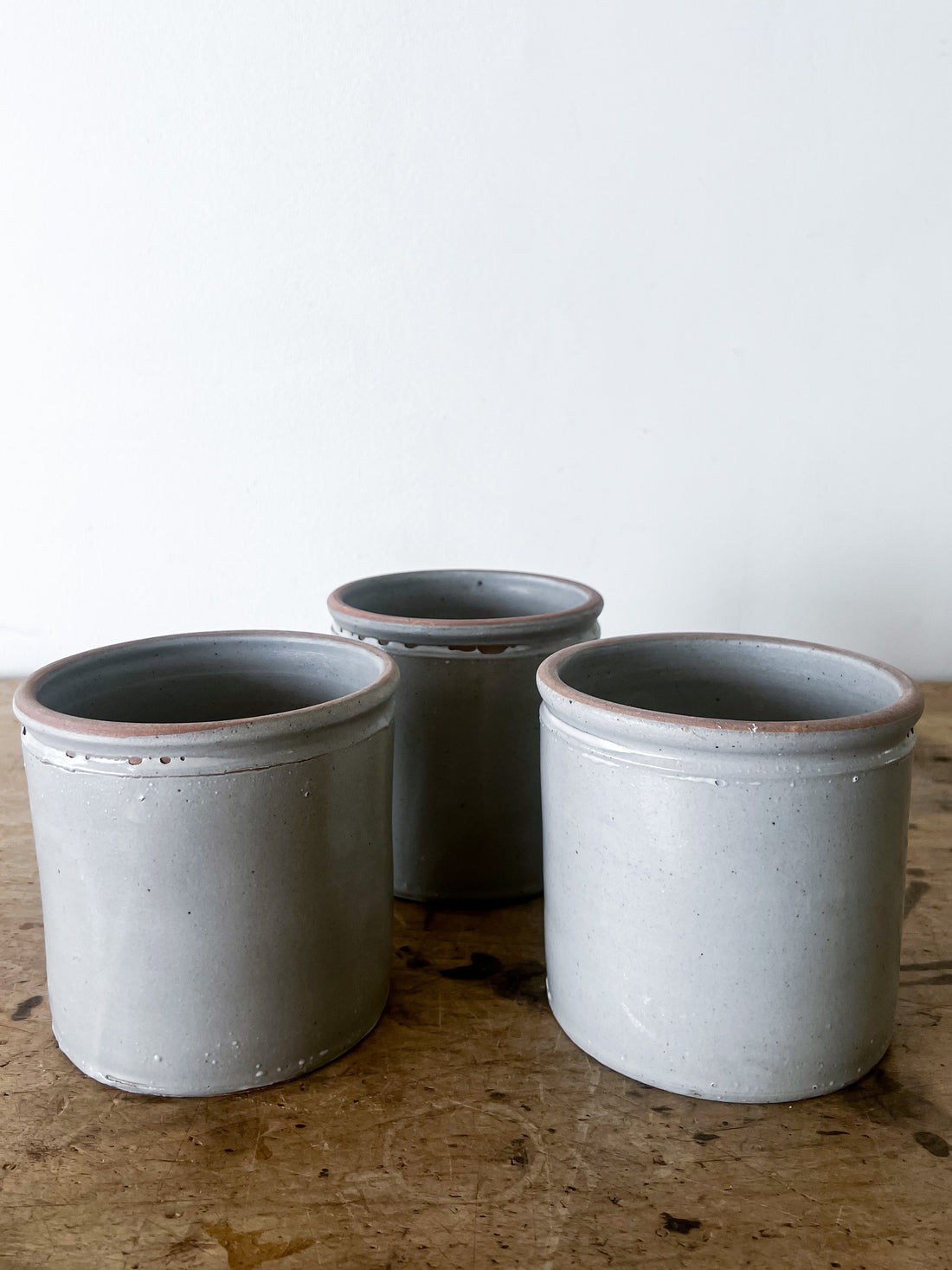 White Small Utensil Crock