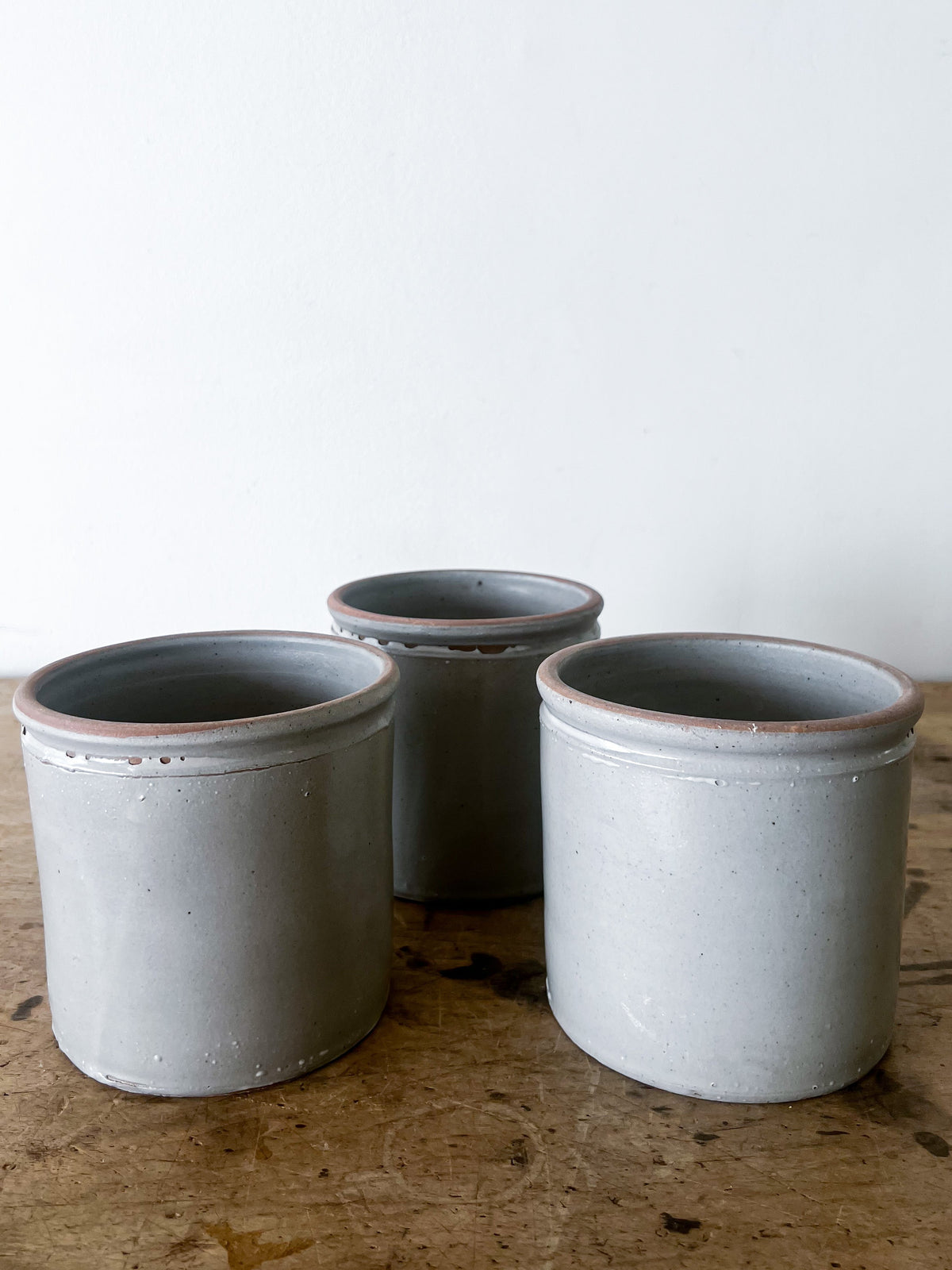 White Small Utensil Crock