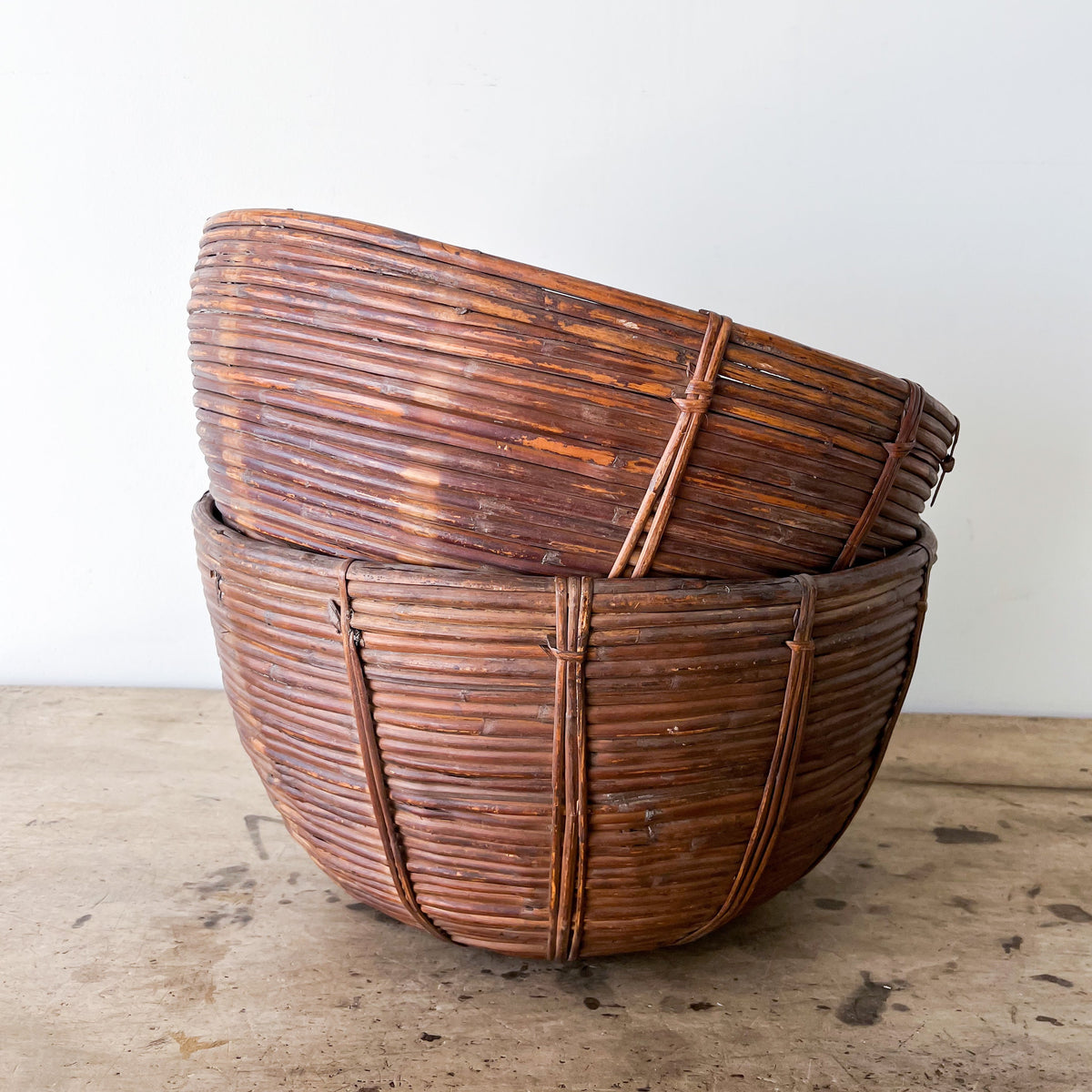 Vintage Oversized Tea Basket