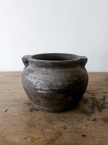 Double Handled Clay Pot- Medium