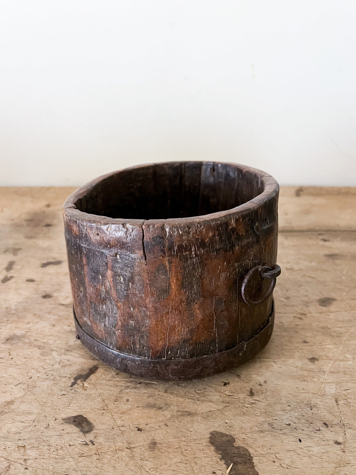 Petite Dark Wood  Bowl/ Planter
