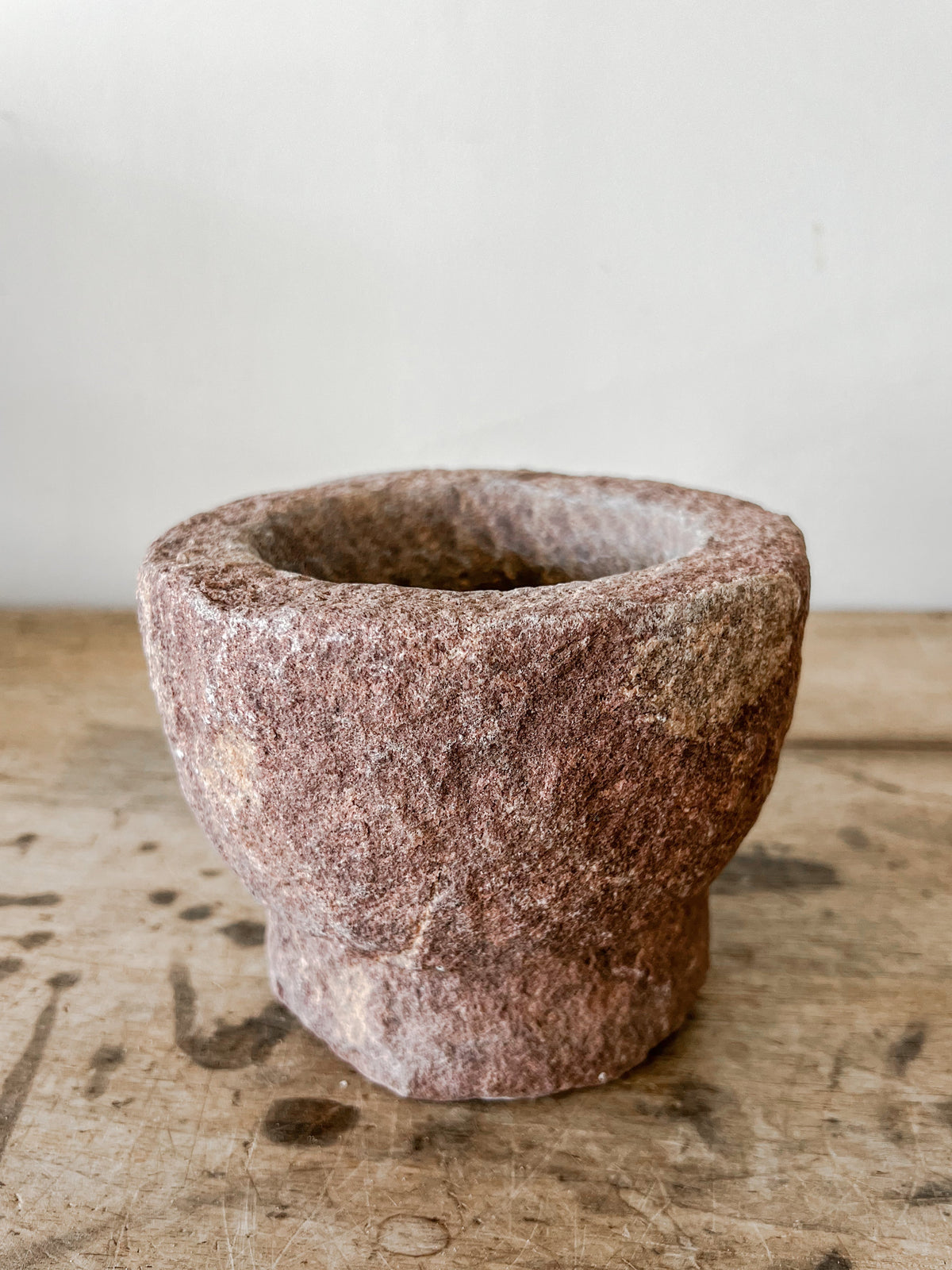 Found Stone Mortar- Colored