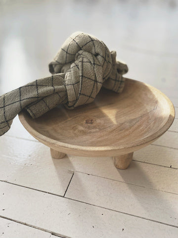 Mango Wood Footed Serving Tray
