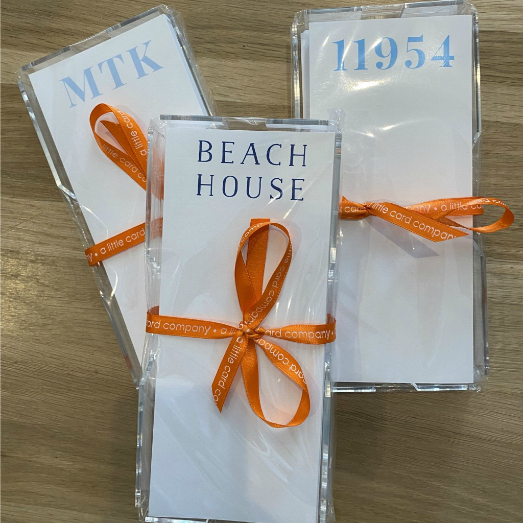 Lucite Note Pad